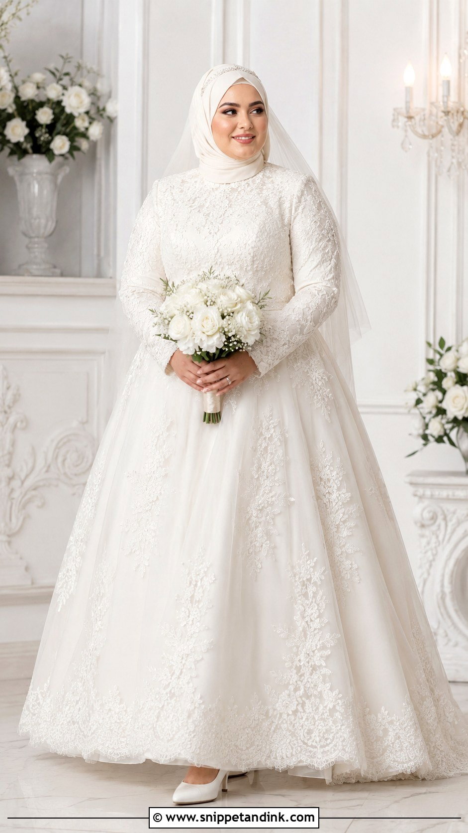 Plus Size Muslim Wedding Dress - Snippet and Ink - 30 Muslim Wedding Dress Ideas