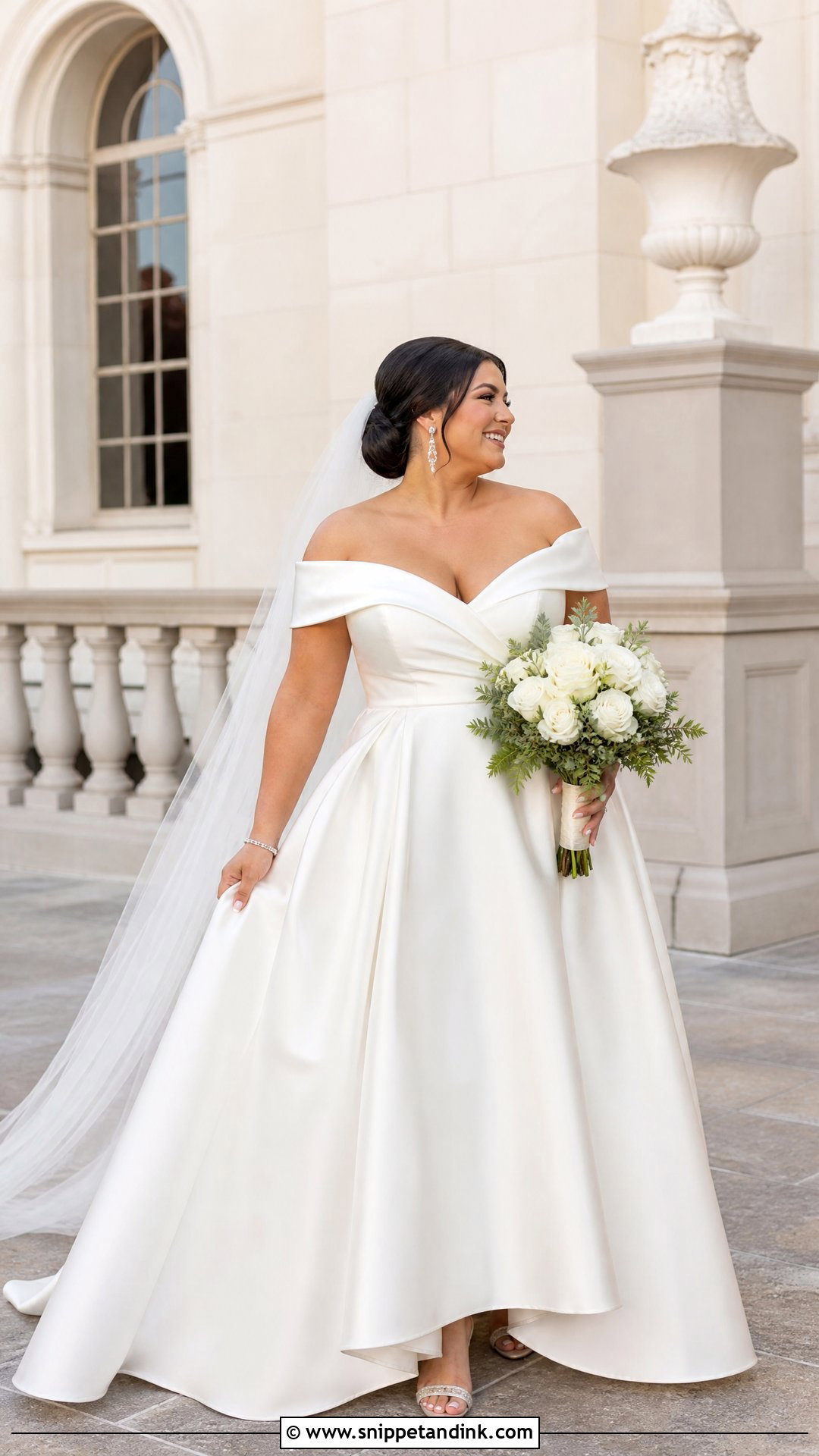 Plus Size Off Shoulder Wedding Dress - Snippet and Ink - 25 Plus Size Wedding Dresses Curvy Bride