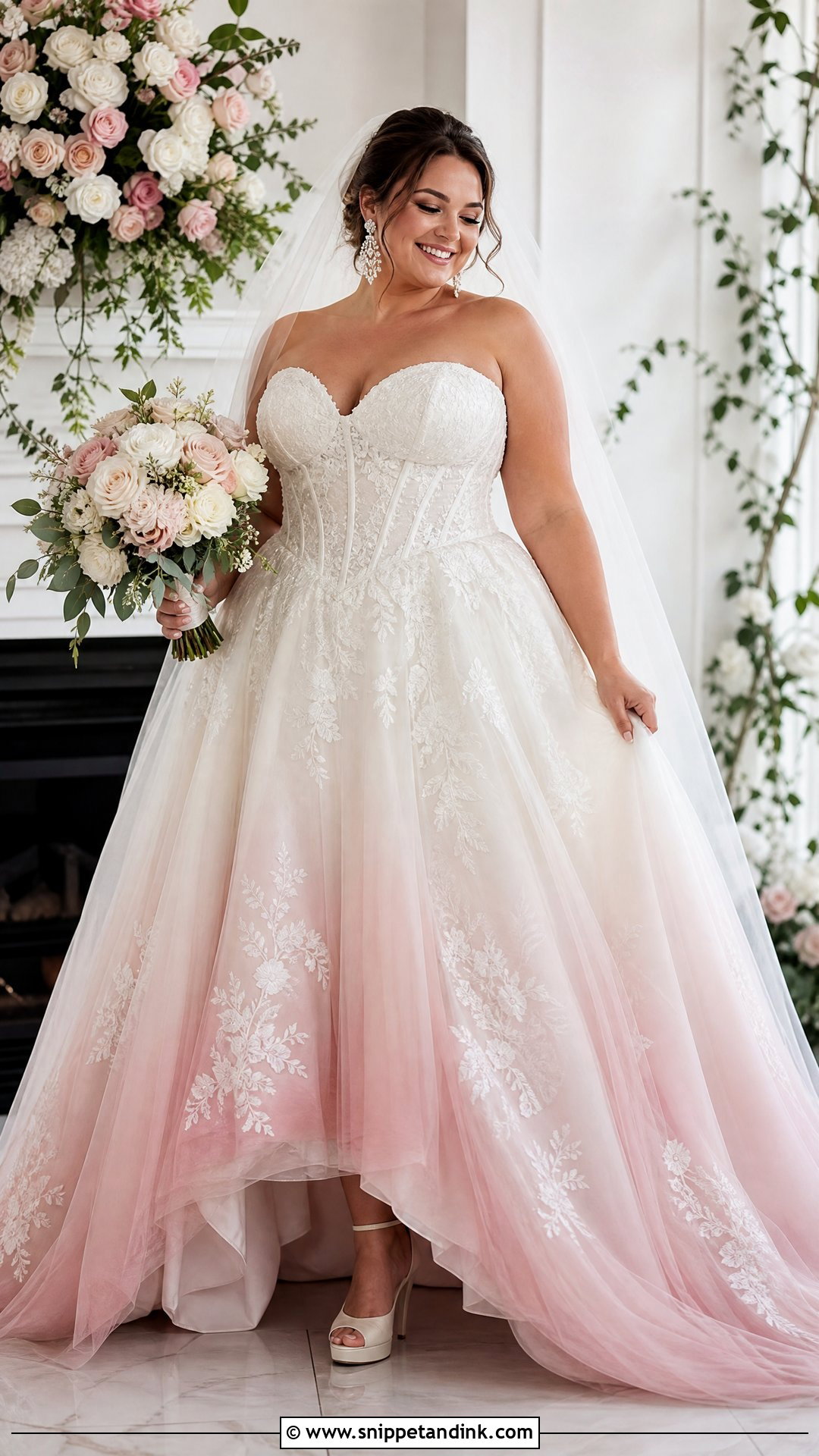 Plus Size Ombre Wedding Dress - Snippet and Ink - 25 Ombre Wedding Dress Ideas
