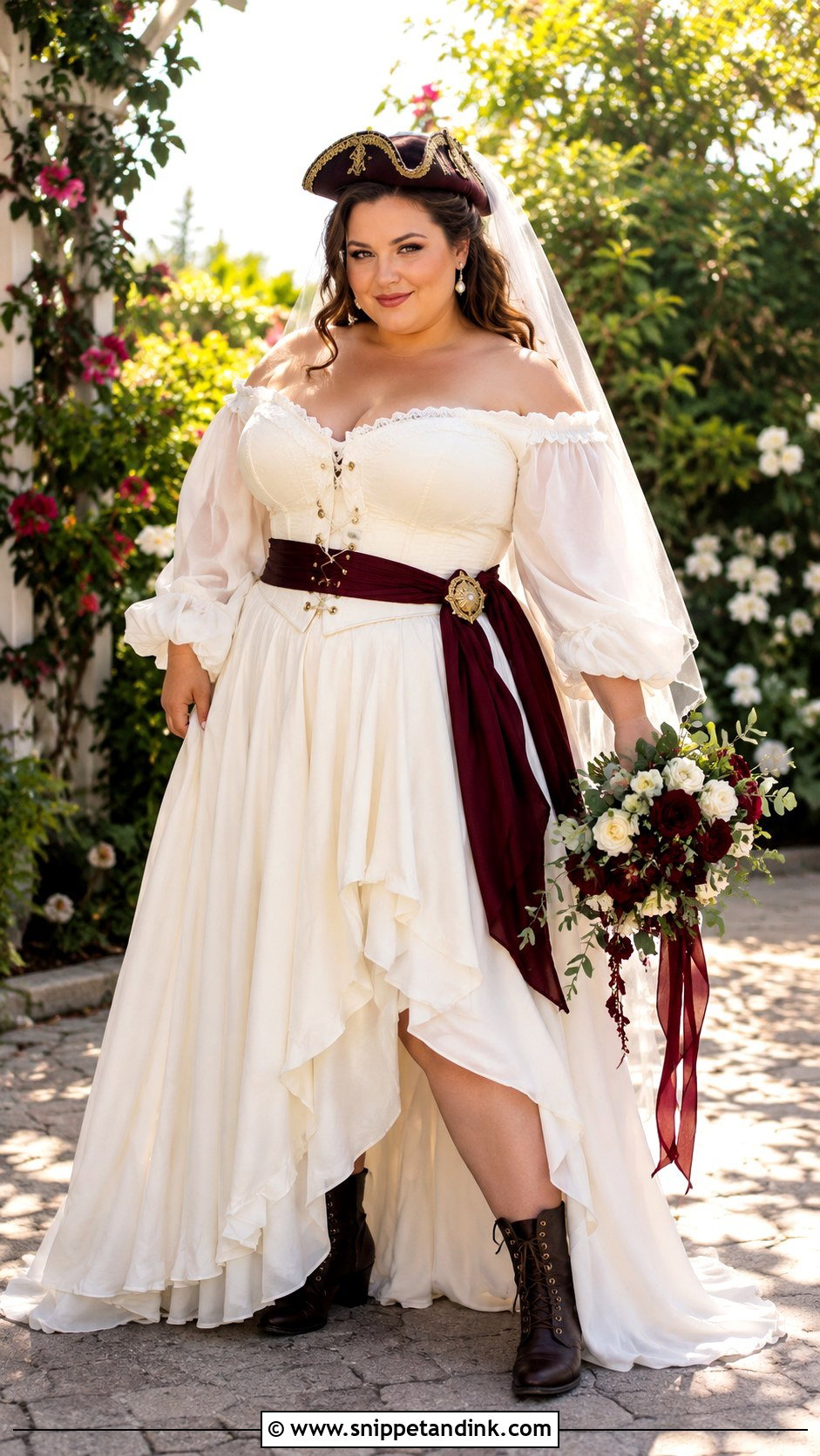 Plus Size Pirate Wedding Dress - Snippet and Ink - 25 Pirate Wedding Dress Ideas