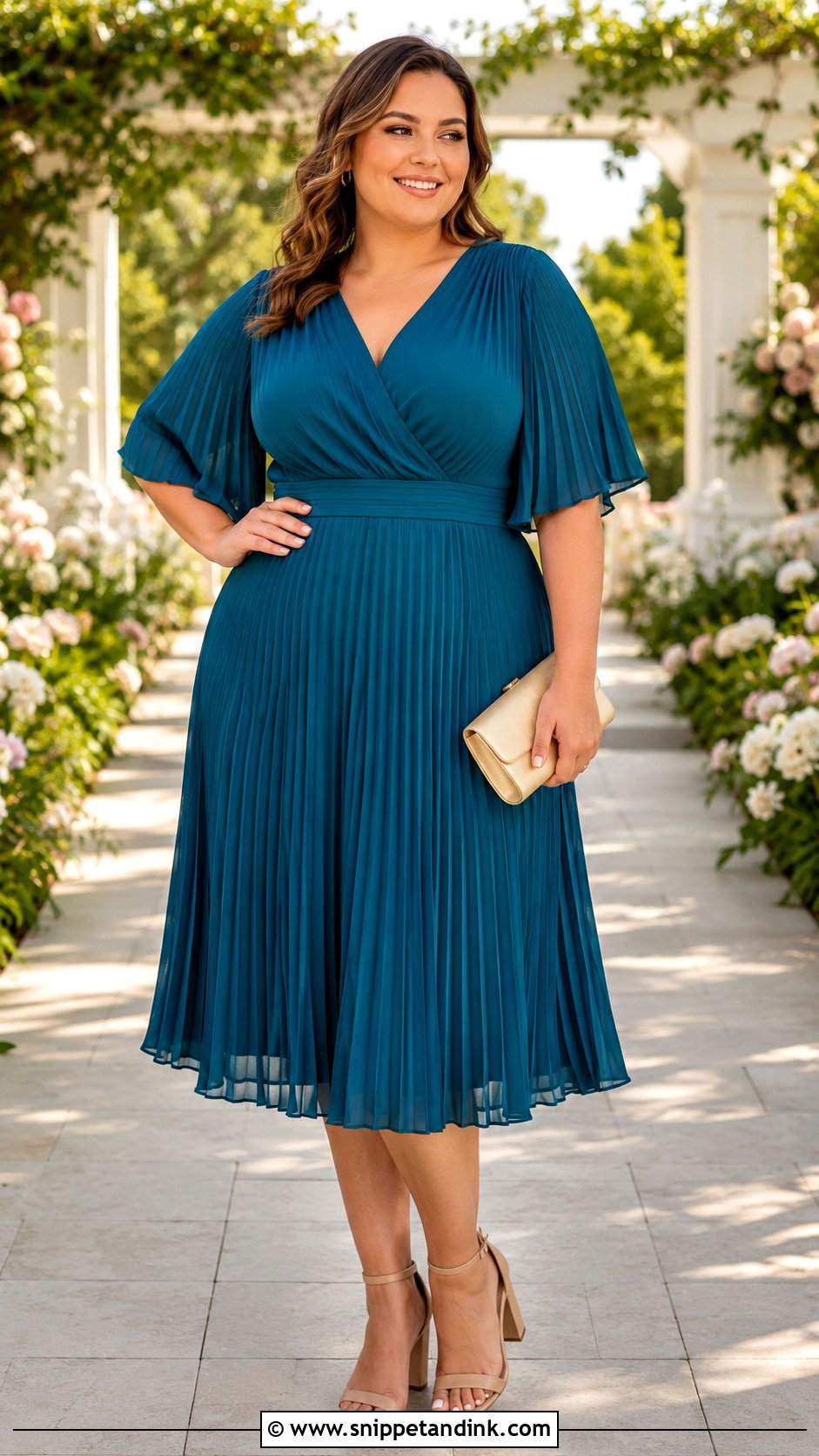 Plus Size Pleated Dress For Wedding - Snippet and Ink - 25 Plus Size Dresses to Wear to a Wedding