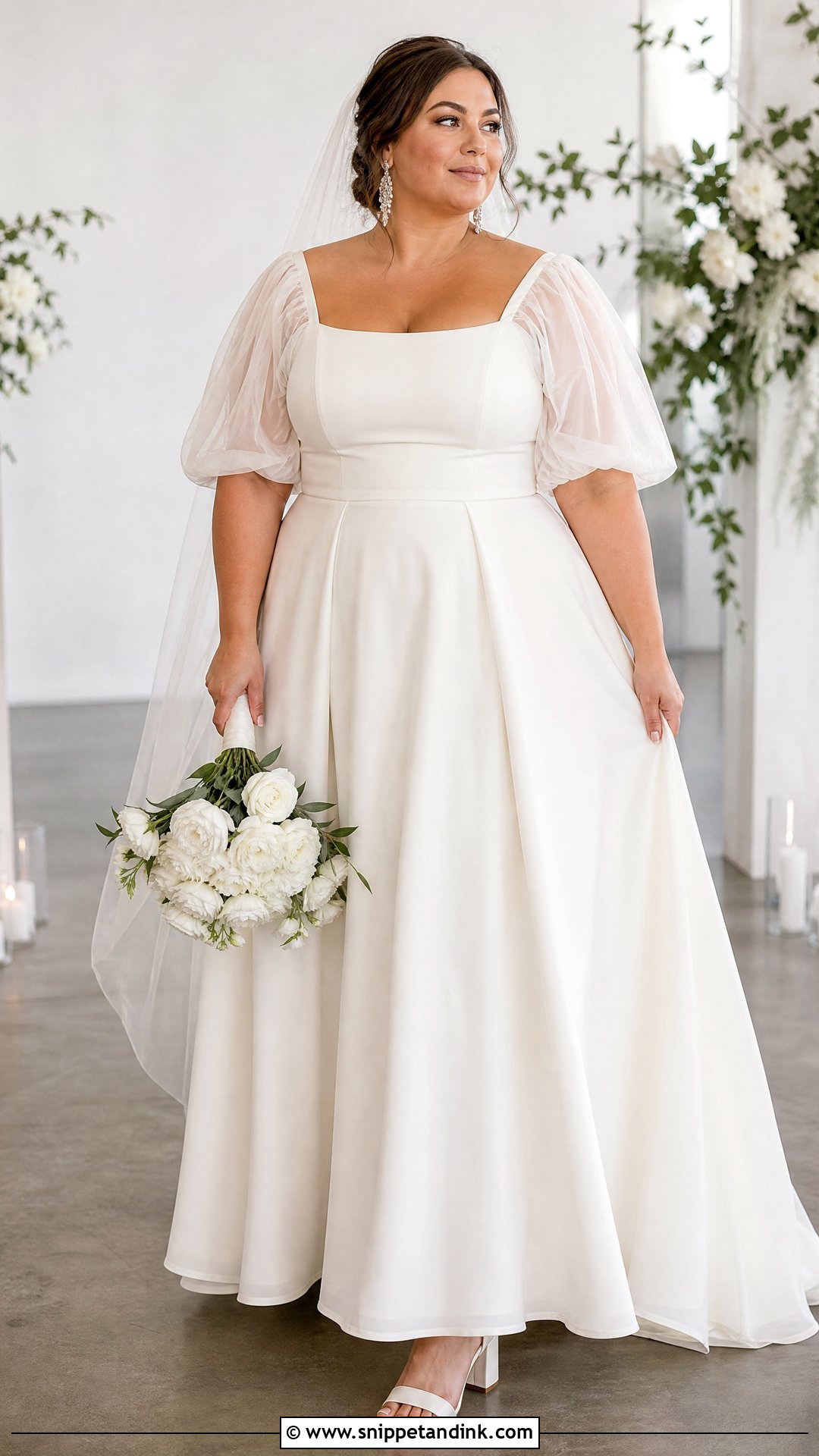 Plus Size Poofy Sleeve Wedding Dress - Snippet and Ink - 20 Poofy Sleeve Wedding Dress Ideas