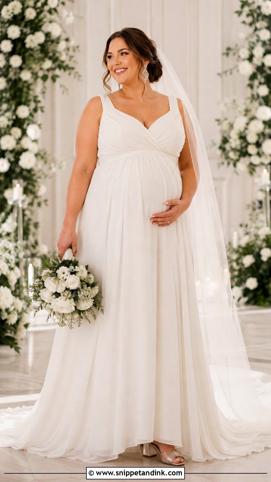 Plus Size Pregnancy Wedding Dress - Snippet and Ink - 30 Pregnancy Wedding Dress Ideas