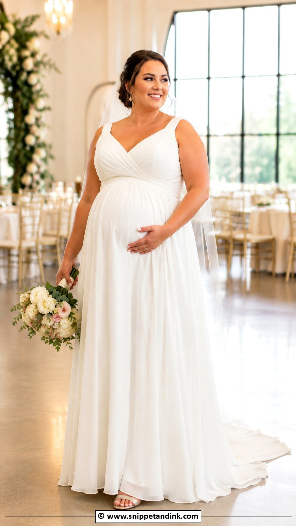 Plus Size Pregnant Wedding Dress - Snippet and Ink - 30 Pregnant Wedding Dress Ideas