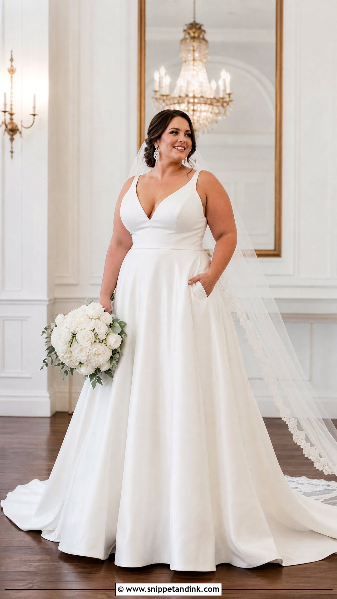Plus Size Princess Cut Wedding Dress - Snippet and Ink - 20 Princess Cut Wedding Dress Ideas