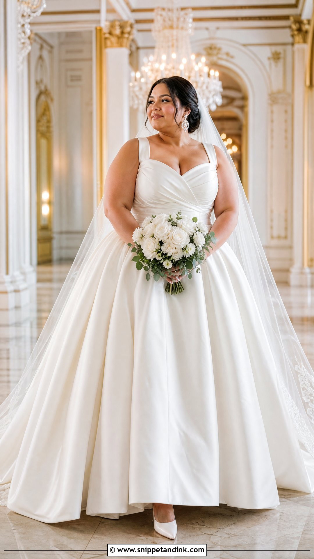 Plus Size Puffy Ball Gown Wedding Dress - Snippet and Ink - 20 Big Puffy Wedding Dresses