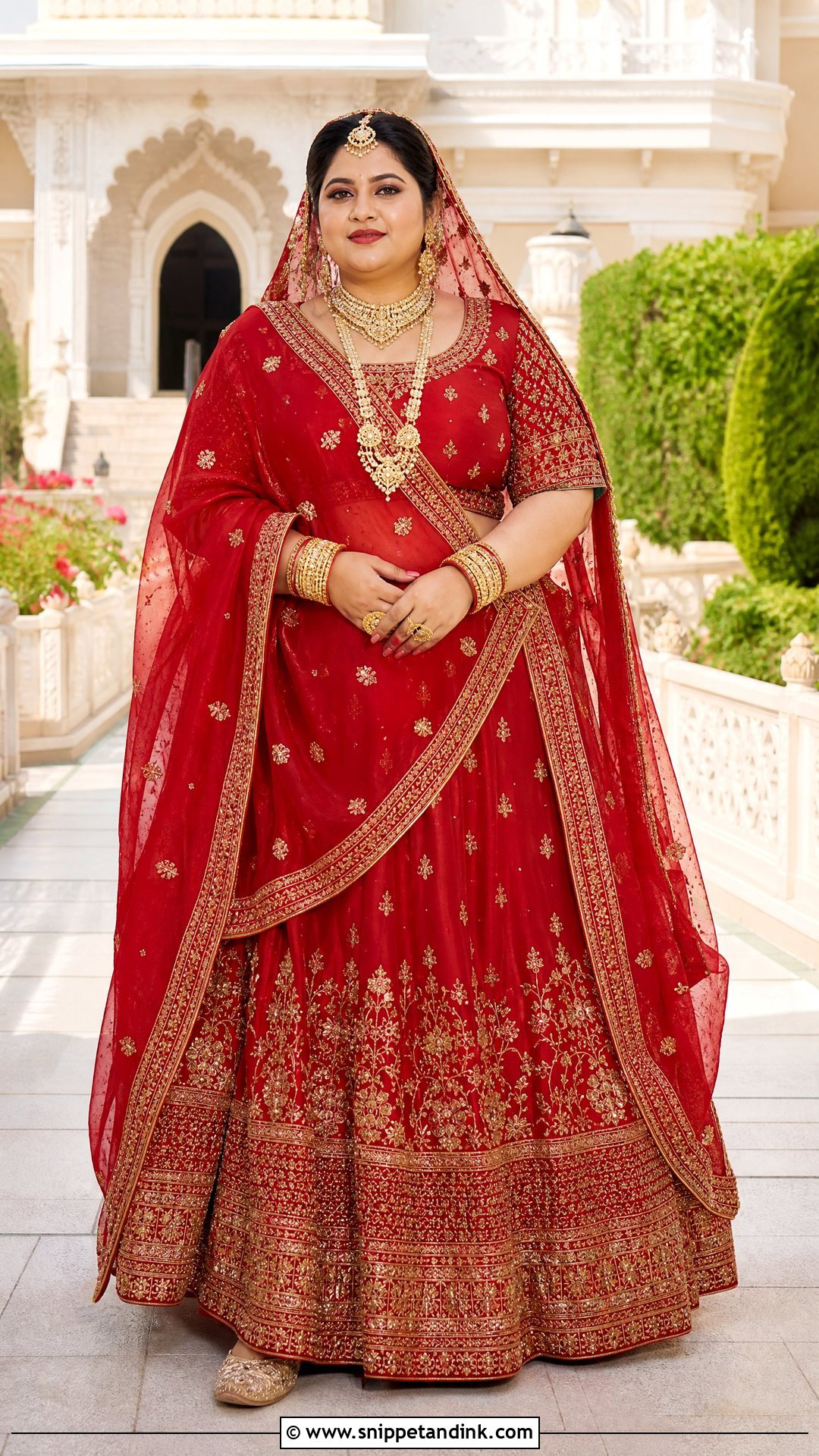 Plus Size Rajwadi Bridal Poshak - Snippet and Ink - 20 Rajwadi Bride Ideas