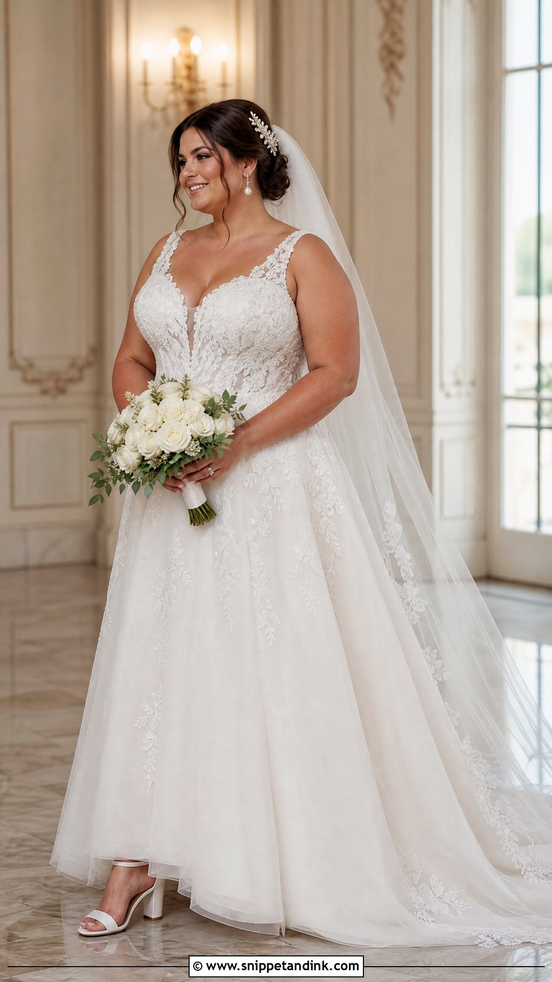 Plus Size Reign Wedding Dress With Corset Support - Snippet and Ink - 20 Reign Wedding Dress Ideas