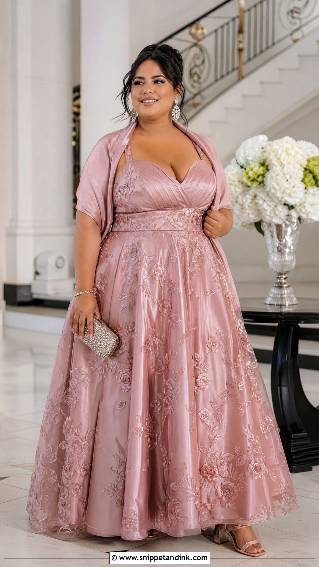 Plus Size Rose Princess Ball Gown - Snippet and Ink - 20 Rose Princess Dress Ideas