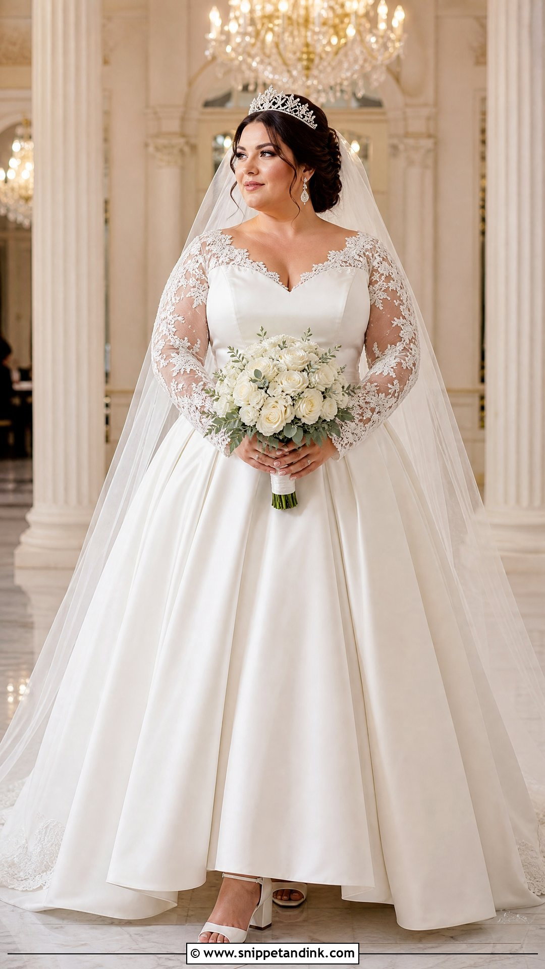 Plus Size Royal Bride Ball Gown - Snippet and Ink - 20 Royal Bride Dress Ideas