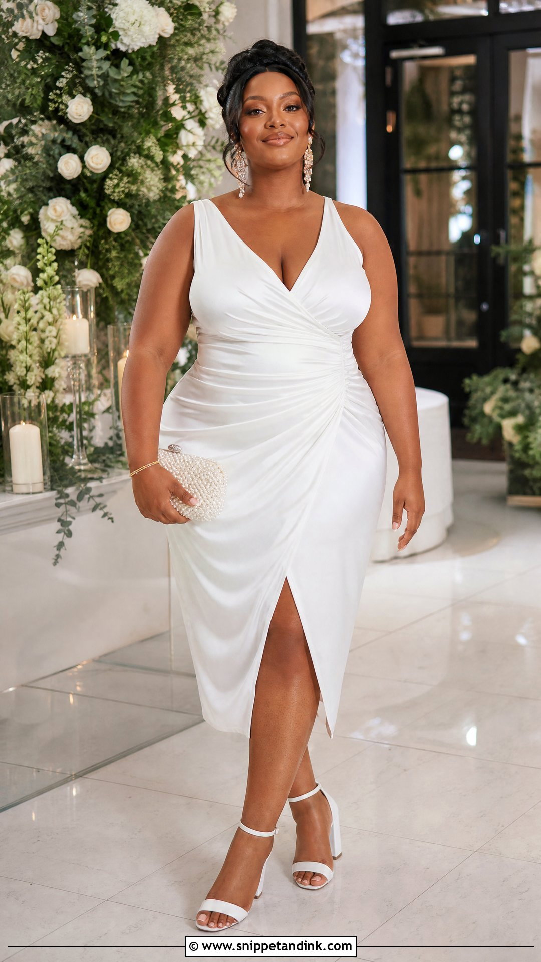 Plus Size Ruched Wedding Night Dress - Snippet and Ink - 20 Wedding Night Dress Brides Ideas
