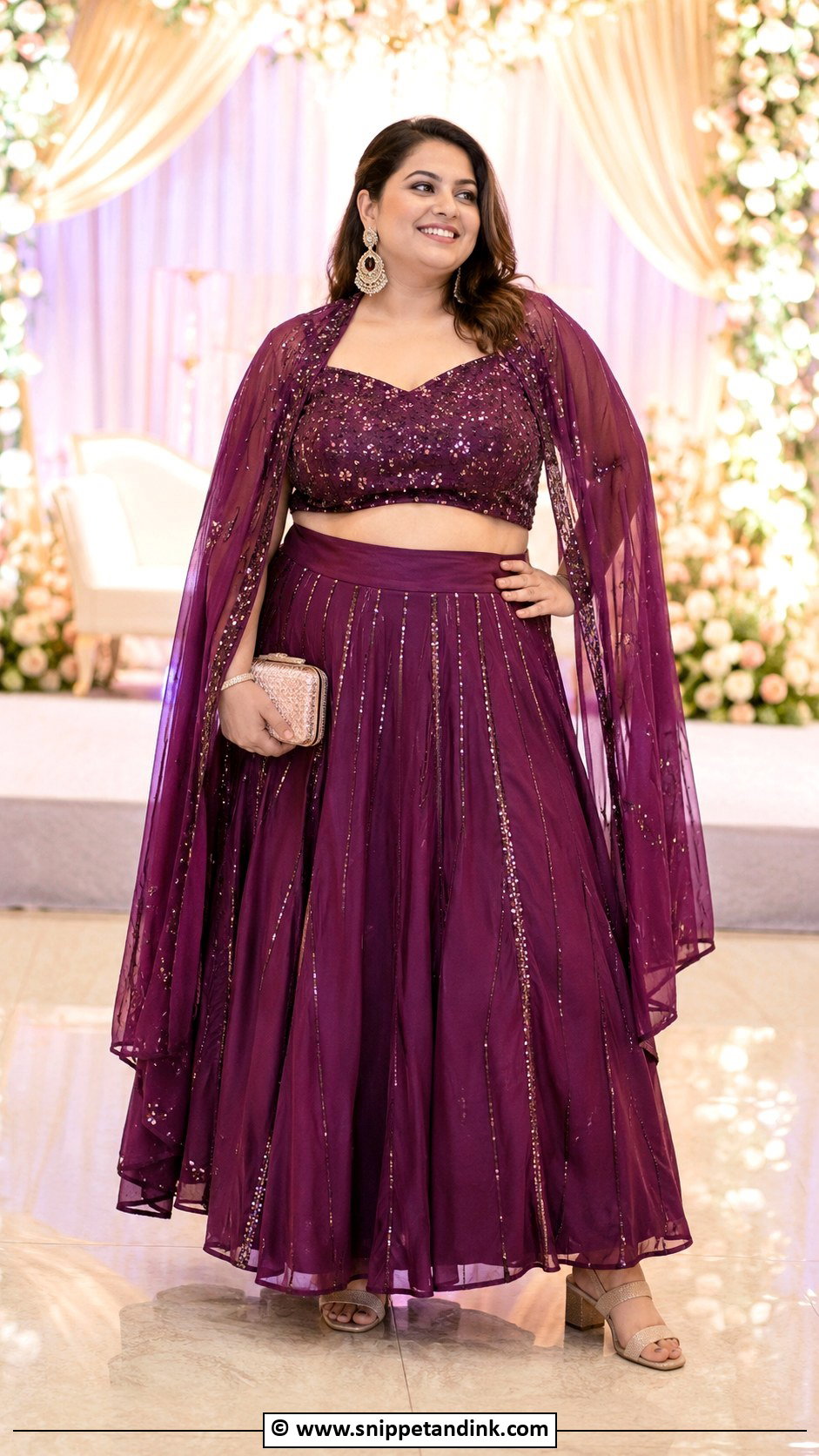 Plus Size Sangeet Outfit - Snippet and Ink - 30 Sangeet Outfits for Women