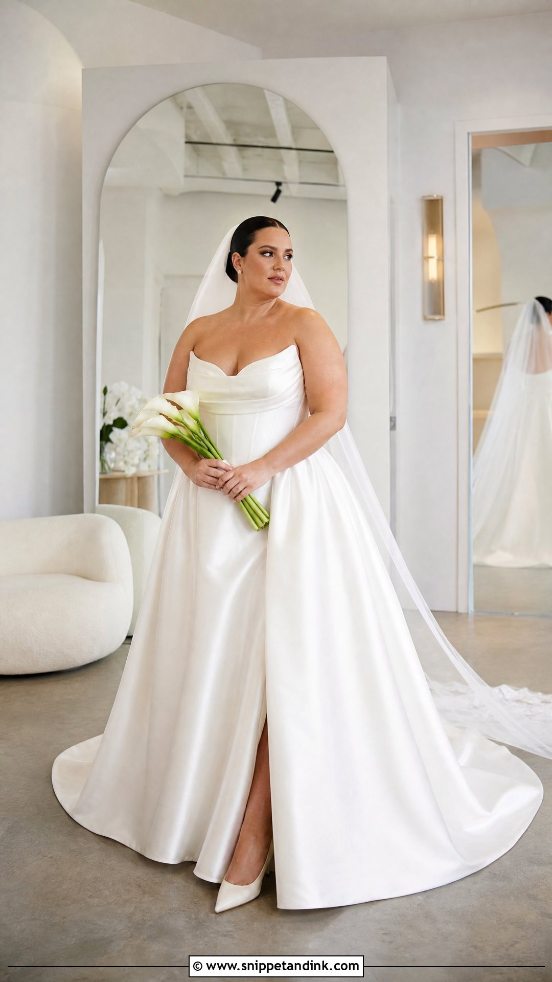 Plus Size Satin Corset Wedding Dress - Snippet and Ink - 20 Plus Size Corset Wedding Dress Ideas