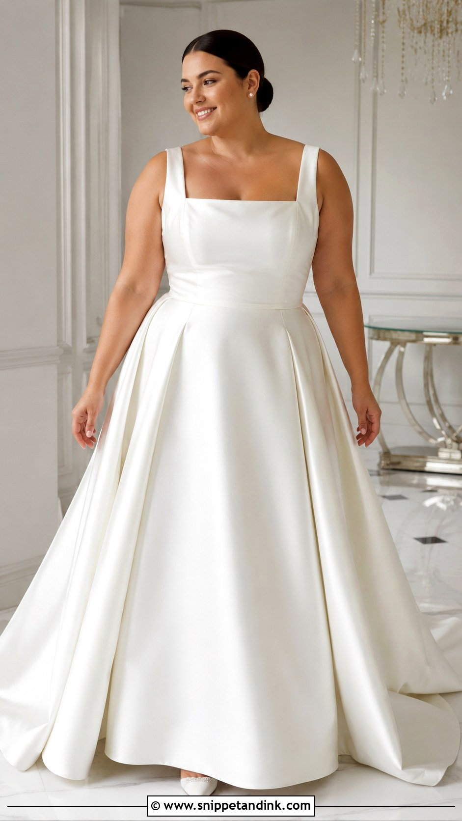 Plus Size Satin Wedding Dress - Snippet and Ink - 25 Wedding Dresses Curvy Bride