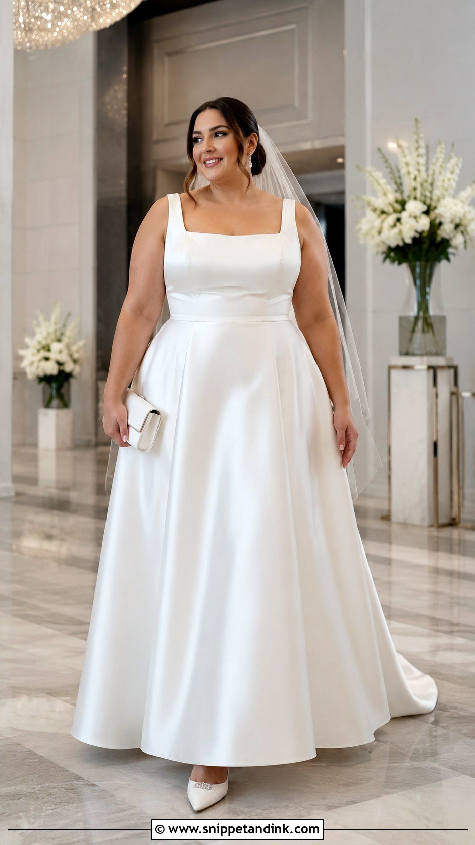 Plus Size Satin Wedding Dress - Snippet and Ink - 20 Elegant Plus Size Wedding Dress Curvy Bride Ideas