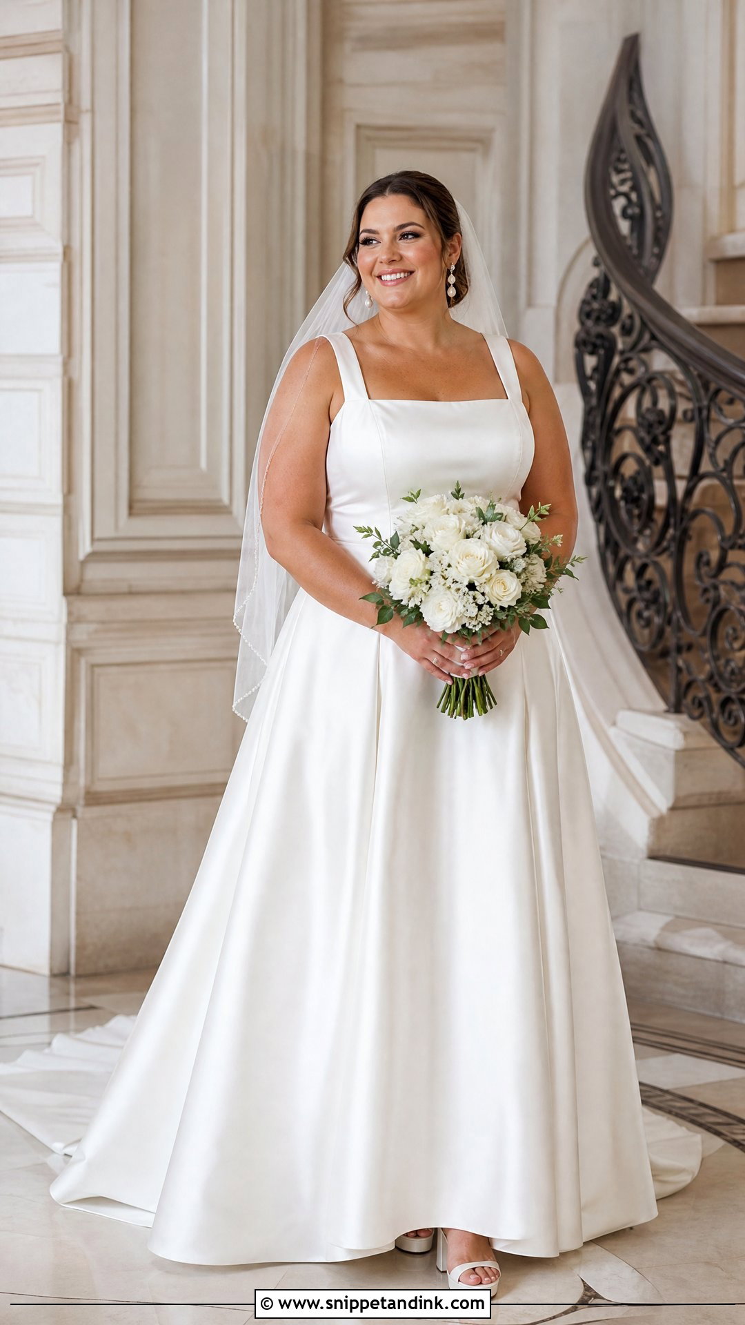 Plus Size Satin Wedding Dress - Snippet and Ink - 20 Stain Wedding Dress Ideas