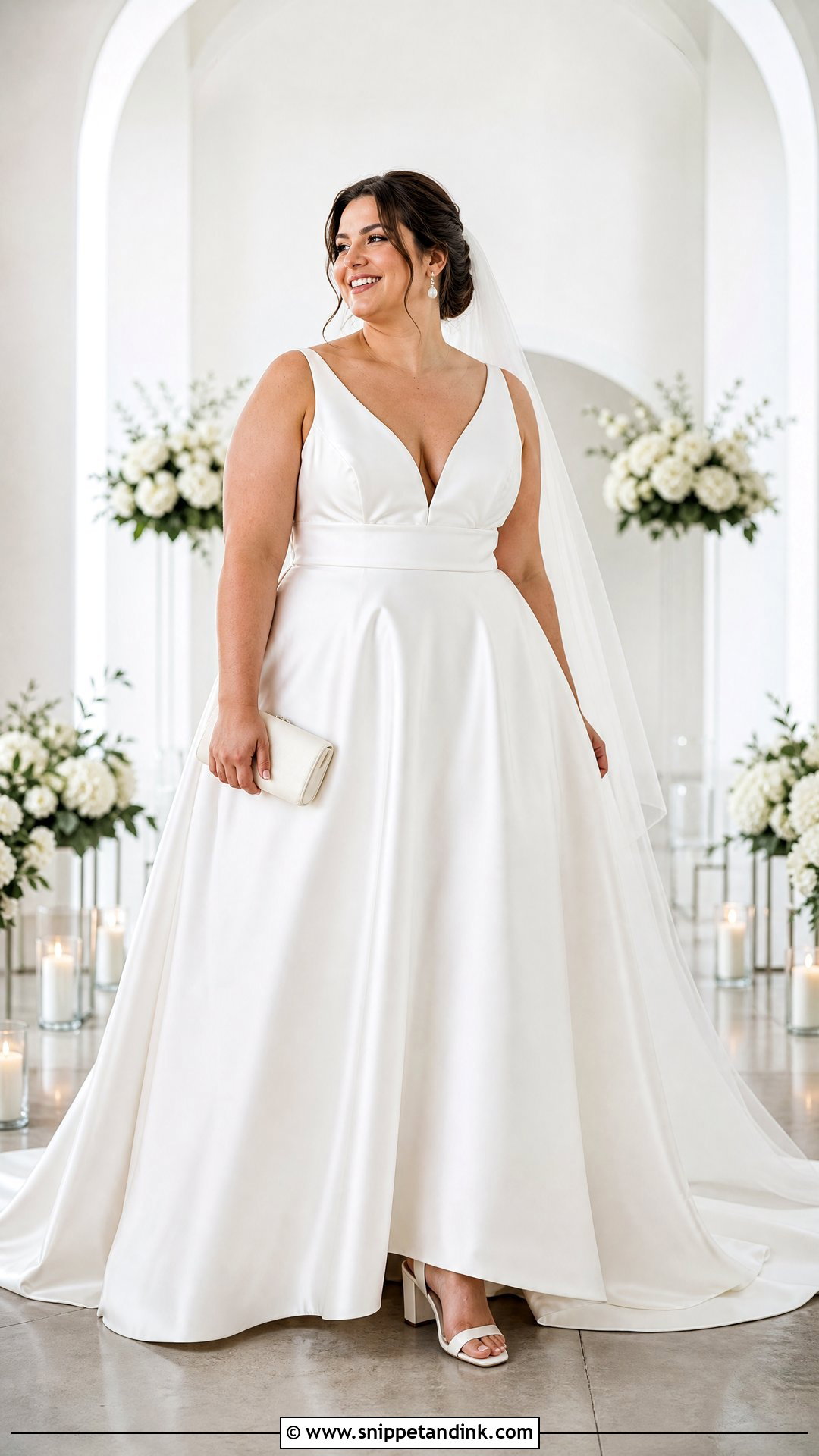 Plus Size Satin Wedding Dress - Snippet and Ink - 20 Wedding Dress for Plus Size Ideas