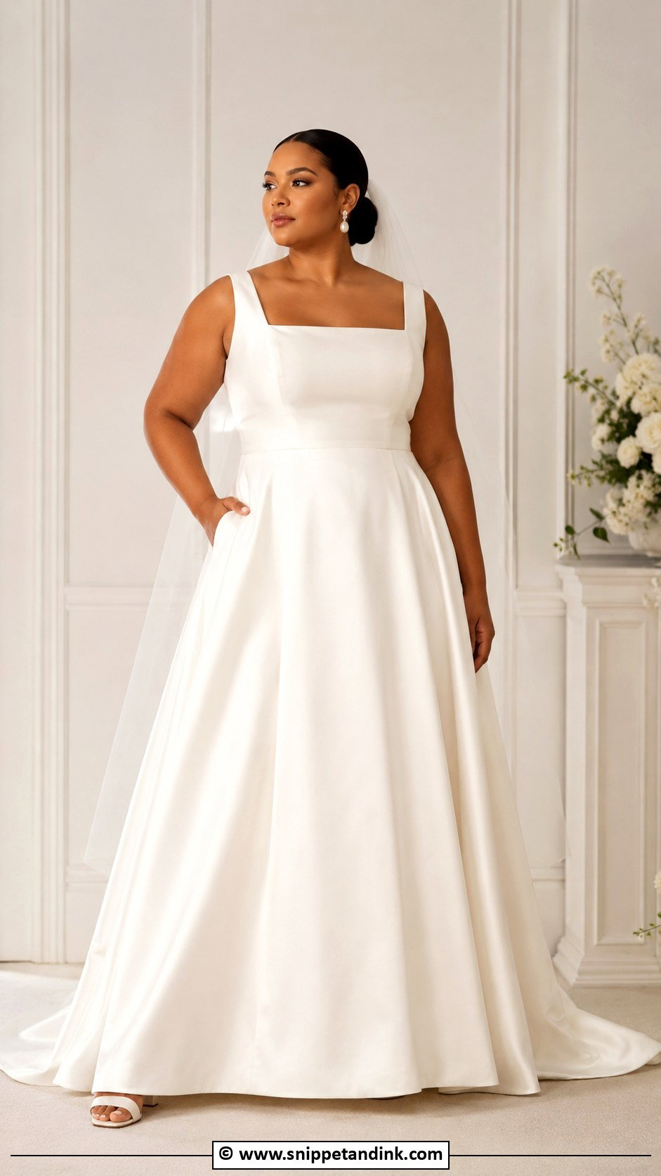 Plus Size Satin Wedding Dress - Snippet and Ink - 30 Wedding Dress Plus Size Ideas