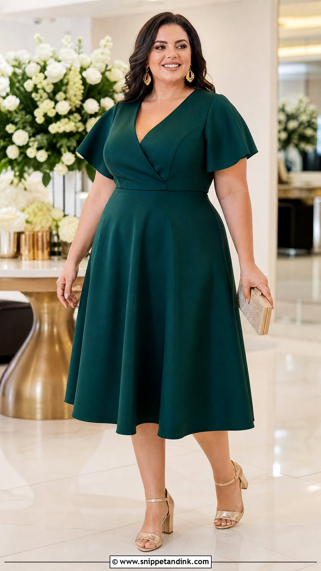 Plus Size Scuba Dress Wedding Outfit - Snippet and Ink - 20 Scuba Dresses Styles for Wedding
