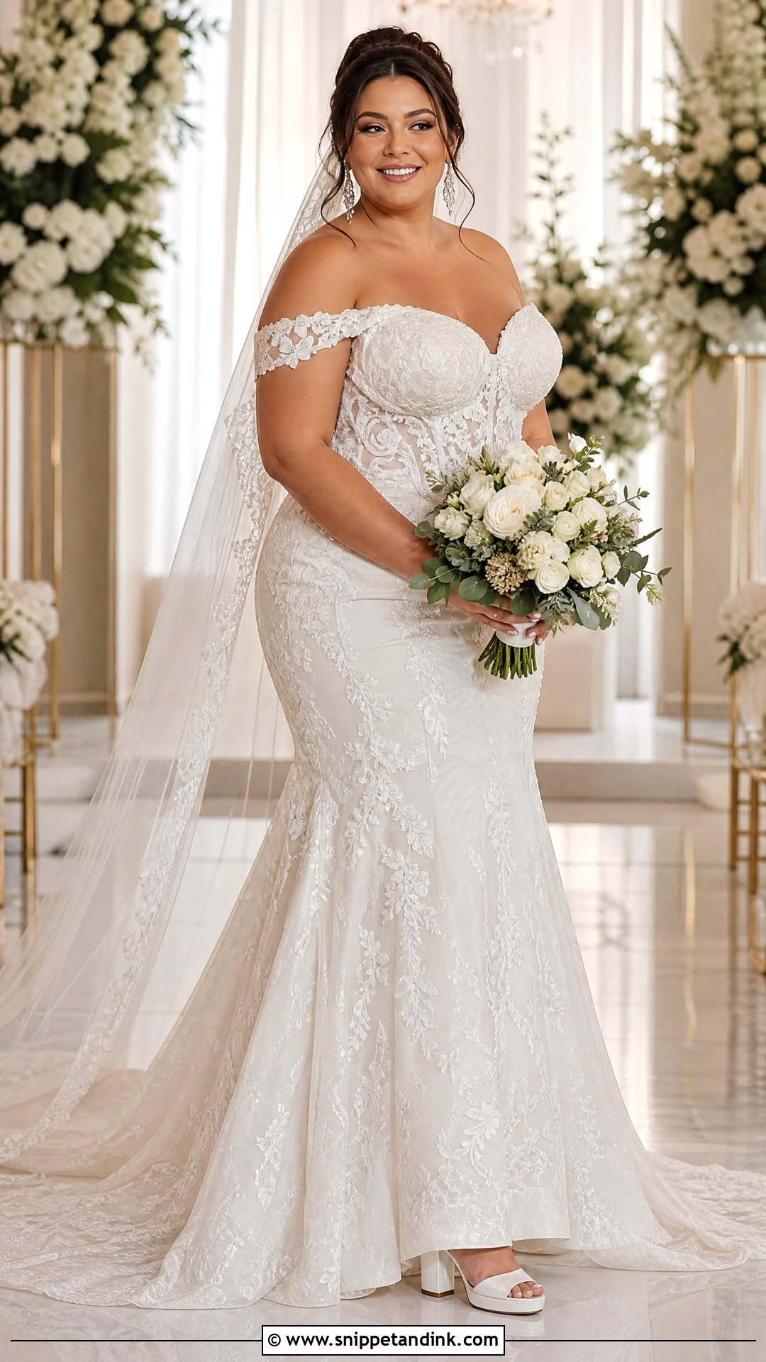Plus Size Serpentina Wedding Gown - Snippet and Ink - 20 Serpentina Wedding Gown Ideas