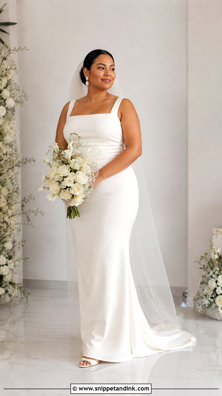 Plus Size Sheath Wedding Dress - Snippet and Ink - 25 Wedding Dresses Curvy Bride