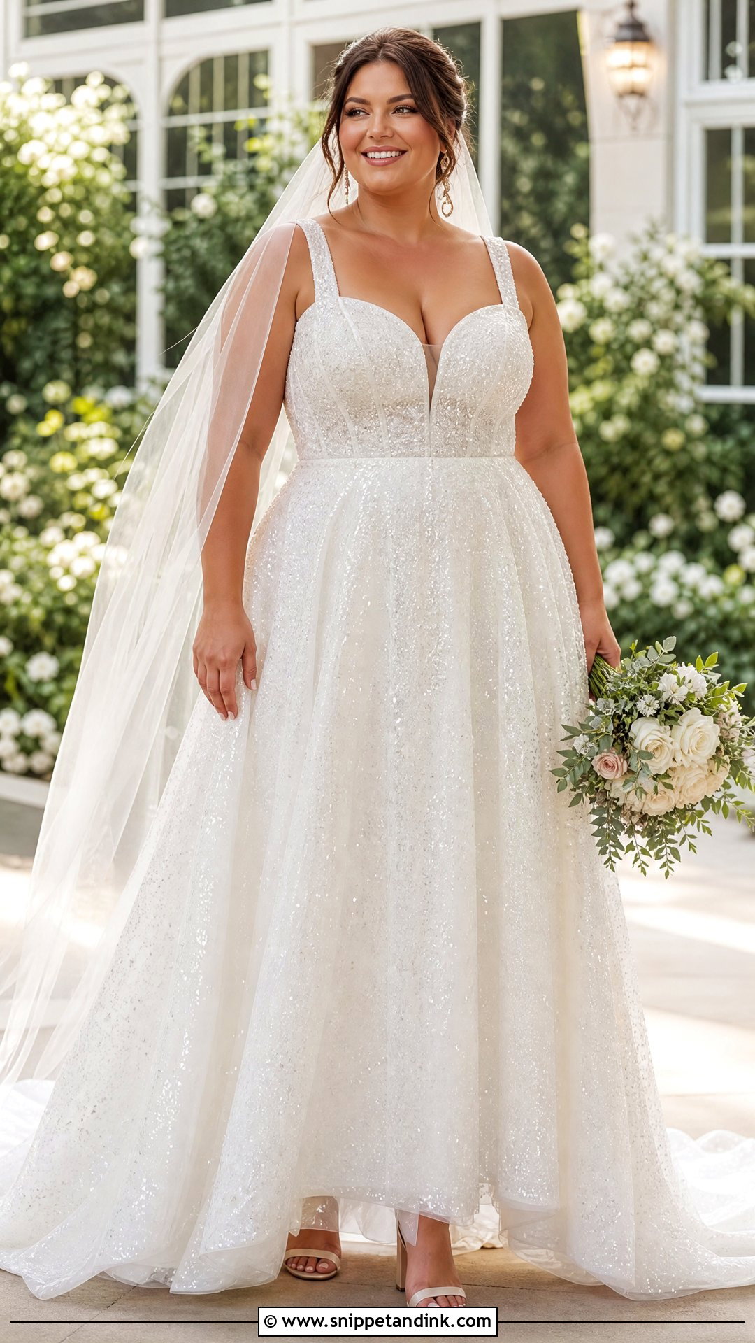 Plus Size Shimmer Wedding Dress - Snippet and Ink - 20 Shimmer Wedding Dress Ideas