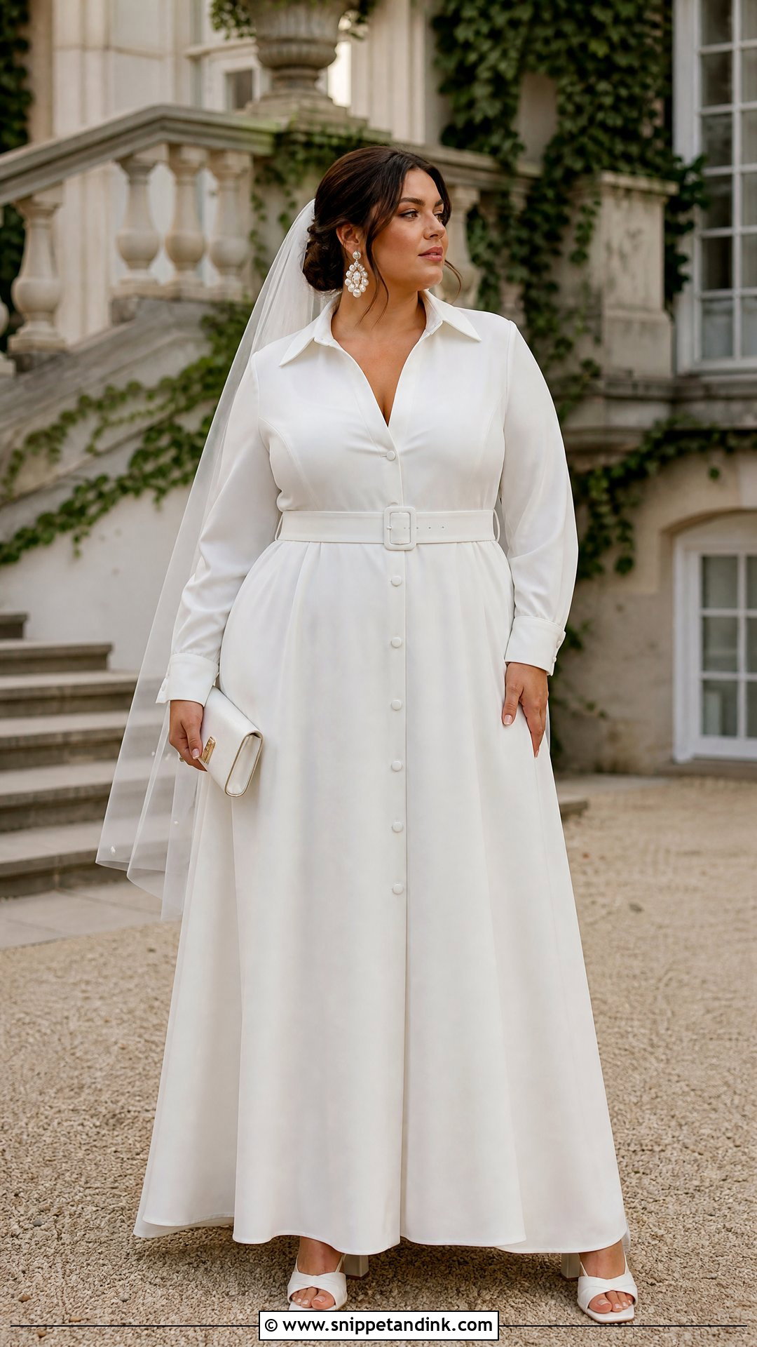 Plus Size Shirt Wedding Dress - Snippet and Ink - 20 Shirt Wedding Dress Ideas