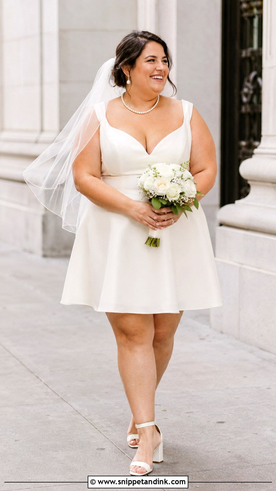 Plus Size Short Bridal Dress - Snippet and Ink - 30 Short Bridal Dress Ideas