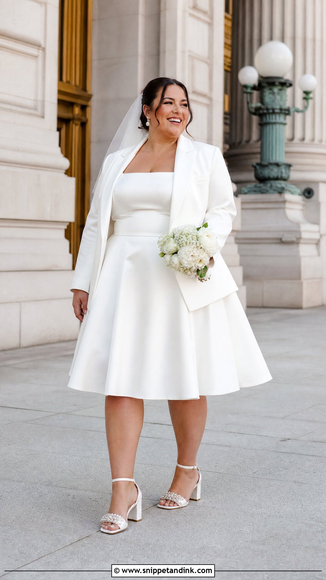 Plus Size Short Wedding Dress - Snippet and Ink - 20 Wedding Dress for Plus Size Women Ideas