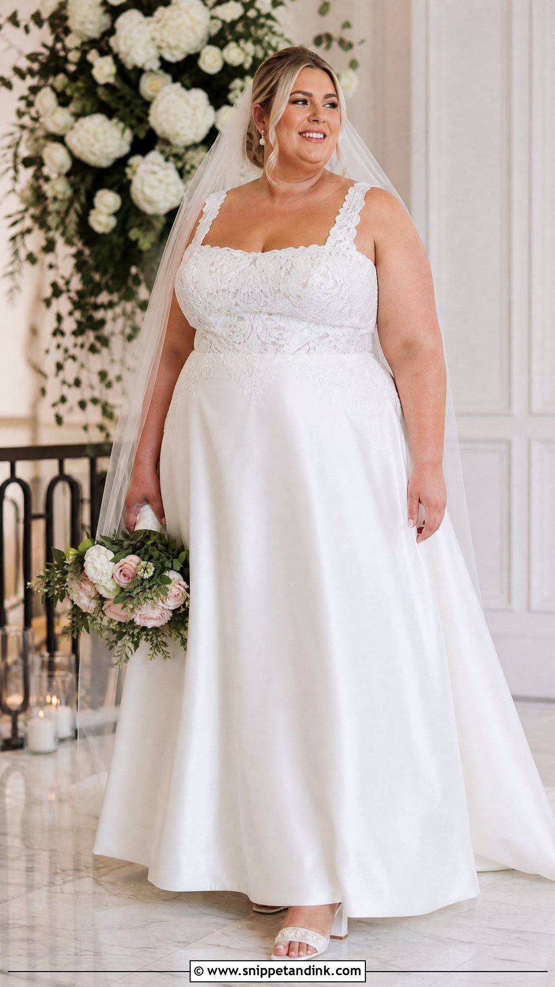 Plus Size Silk And Lace Wedding Dress - Snippet and Ink - 25 Silk and Lace Wedding Dress Ideas
