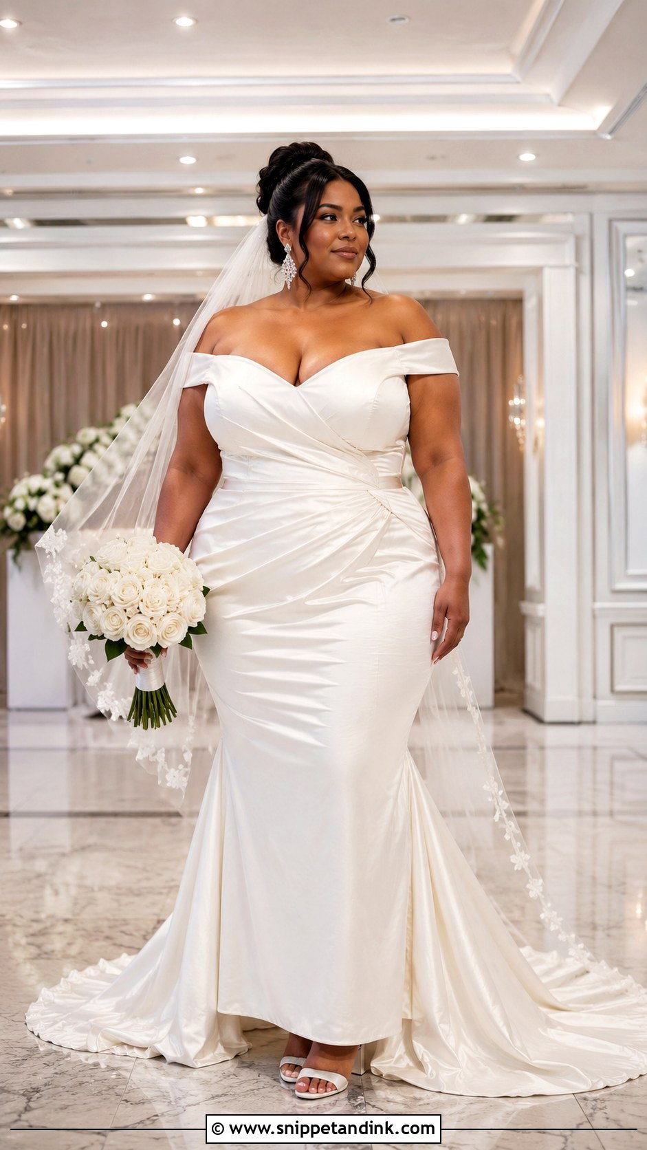 Plus Size Silk Mermaid Wedding Dress - Snippet and Ink - 20 Silk Mermaid Wedding Dress Ideas