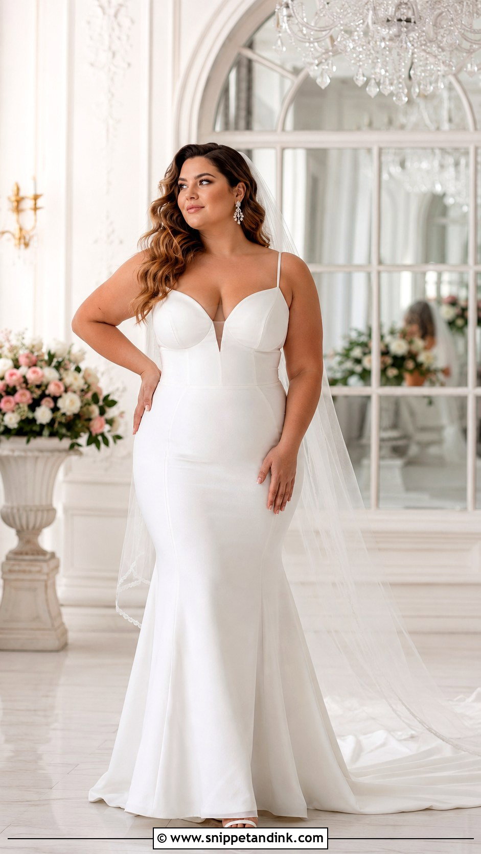 Plus Size Slim Fit Wedding Dress - Snippet and Ink - 20 Slim Fit Wedding Dresses