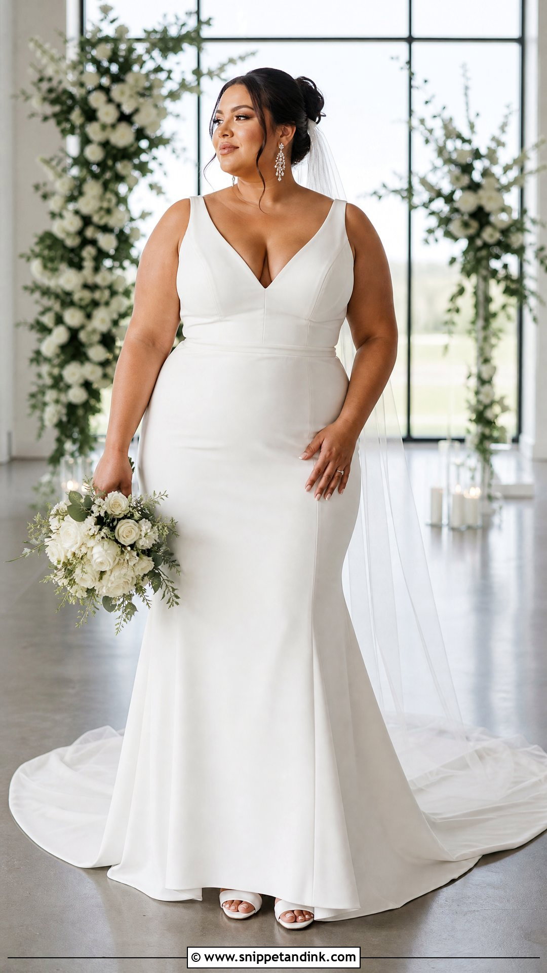 Plus Size Slim Wedding Dress - Snippet and Ink - 20 Slim Wedding Dresses