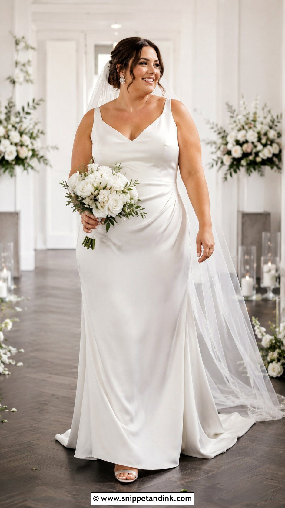 Plus Size Slip Wedding Dress - Snippet and Ink - 25 Slip Wedding Dress Ideas