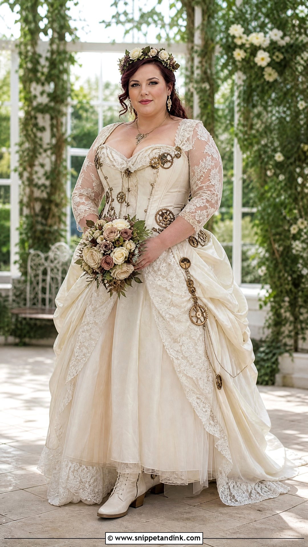 Plus Size Steampunk Wedding Dress - Snippet and Ink - 25 Steampunk Wedding Dress Ideas
