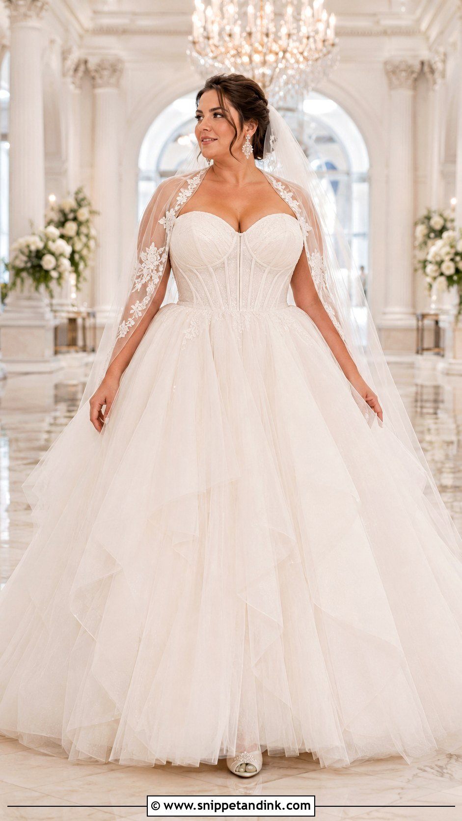 Plus Size Strapless Corset Ball Gown Wedding Dress - Snippet and Ink - 20 Big Size Wedding Dress Ideas