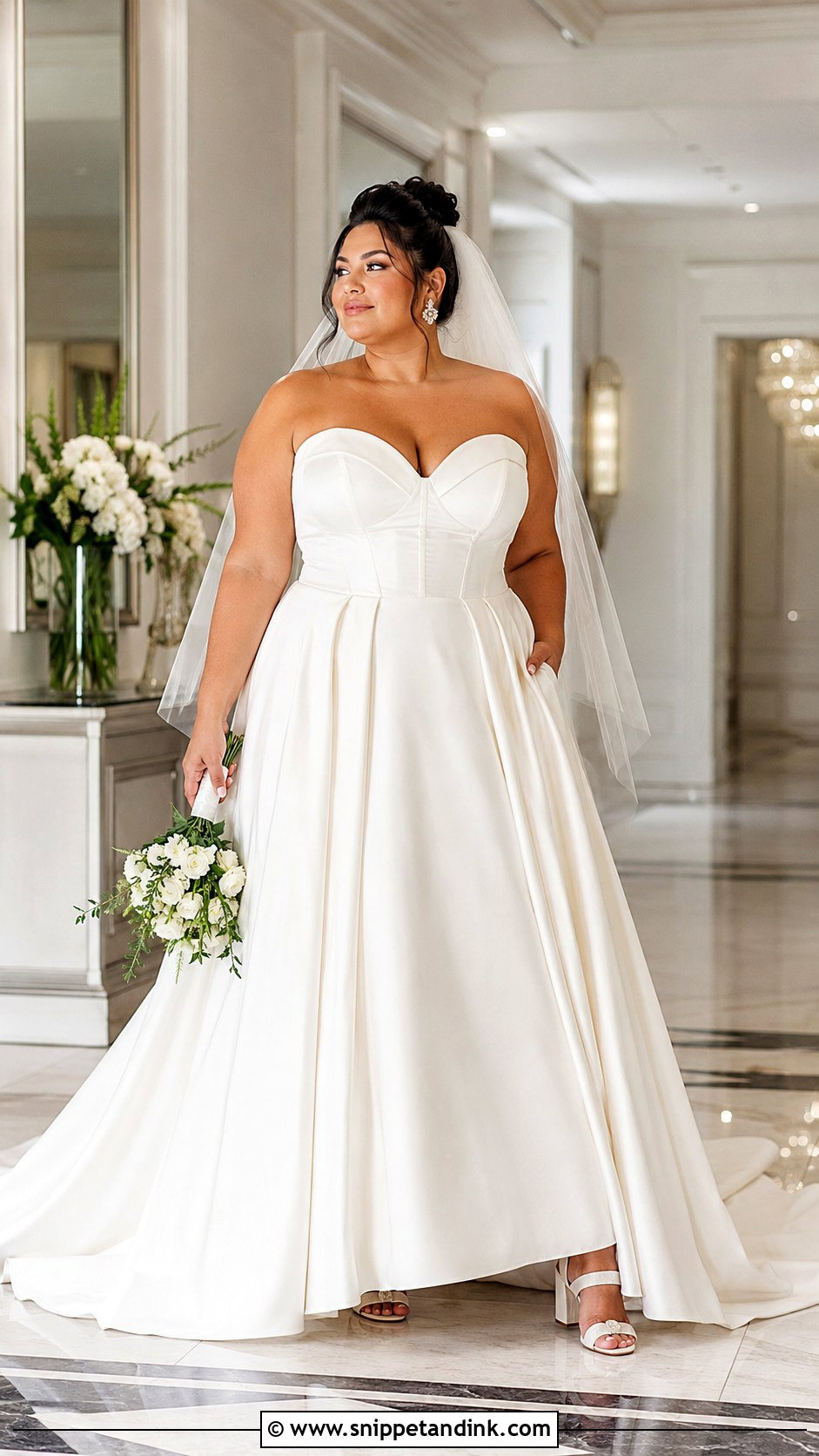 Plus Size Strapless Corset Wedding Dress - Snippet and Ink - 20 Strapless Corset Wedding Dress Ideas