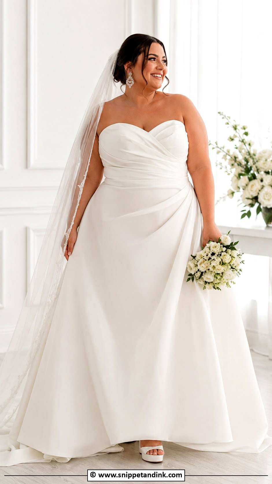 Plus Size Strapless Wedding Dress - Snippet and Ink - 30 Wedding Dress Plus Size Ideas