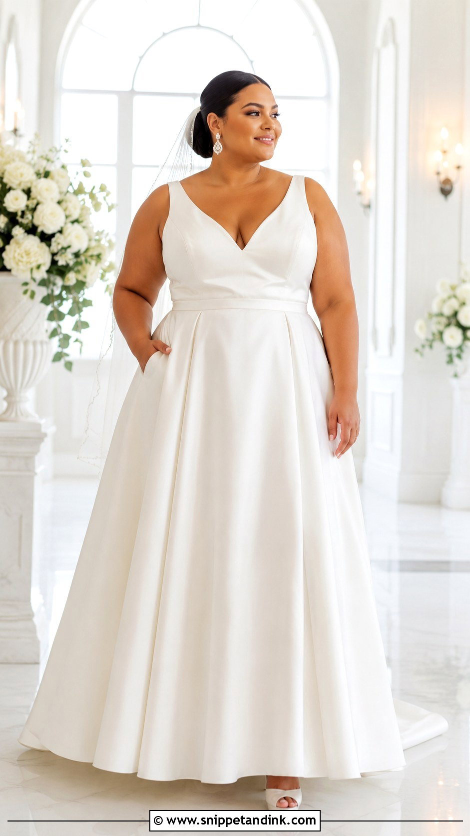 Plus Size Structured A Line Marriage Gown - Snippet and Ink - 20 Marriage Gown Ideas