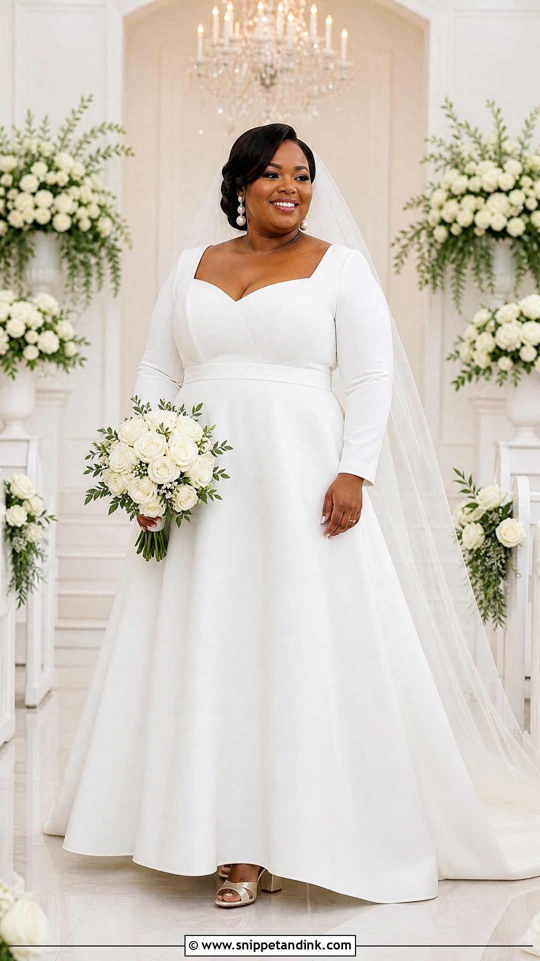 Plus Size Structured A Line Wedding Gown - Snippet and Ink - 20 White Wedding Gown Christian Brides Ideas