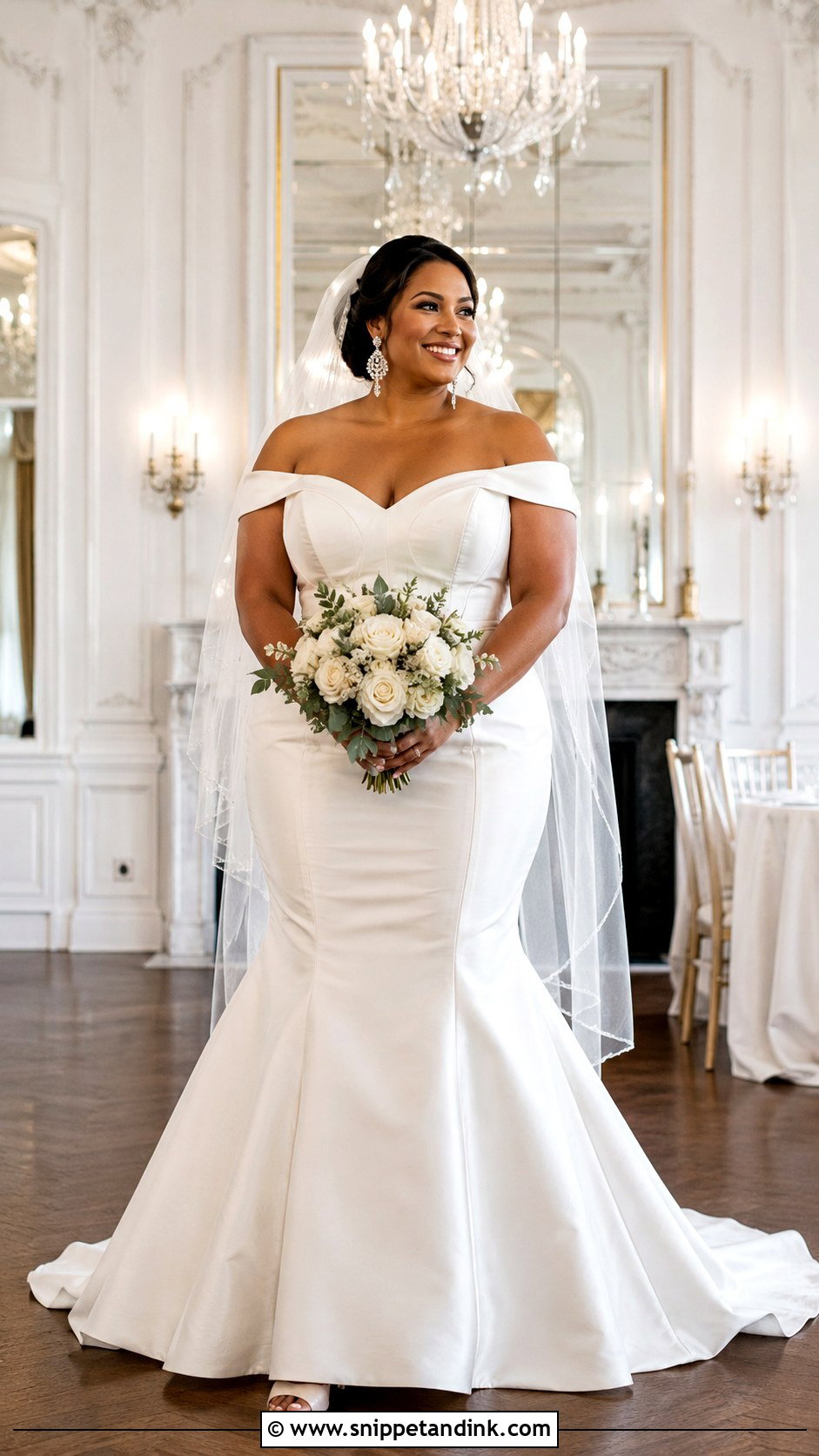 Plus Size Structured Fish Tail Wedding Dress - Snippet and Ink - 20 Fish Tail Wedding Dress Ideas