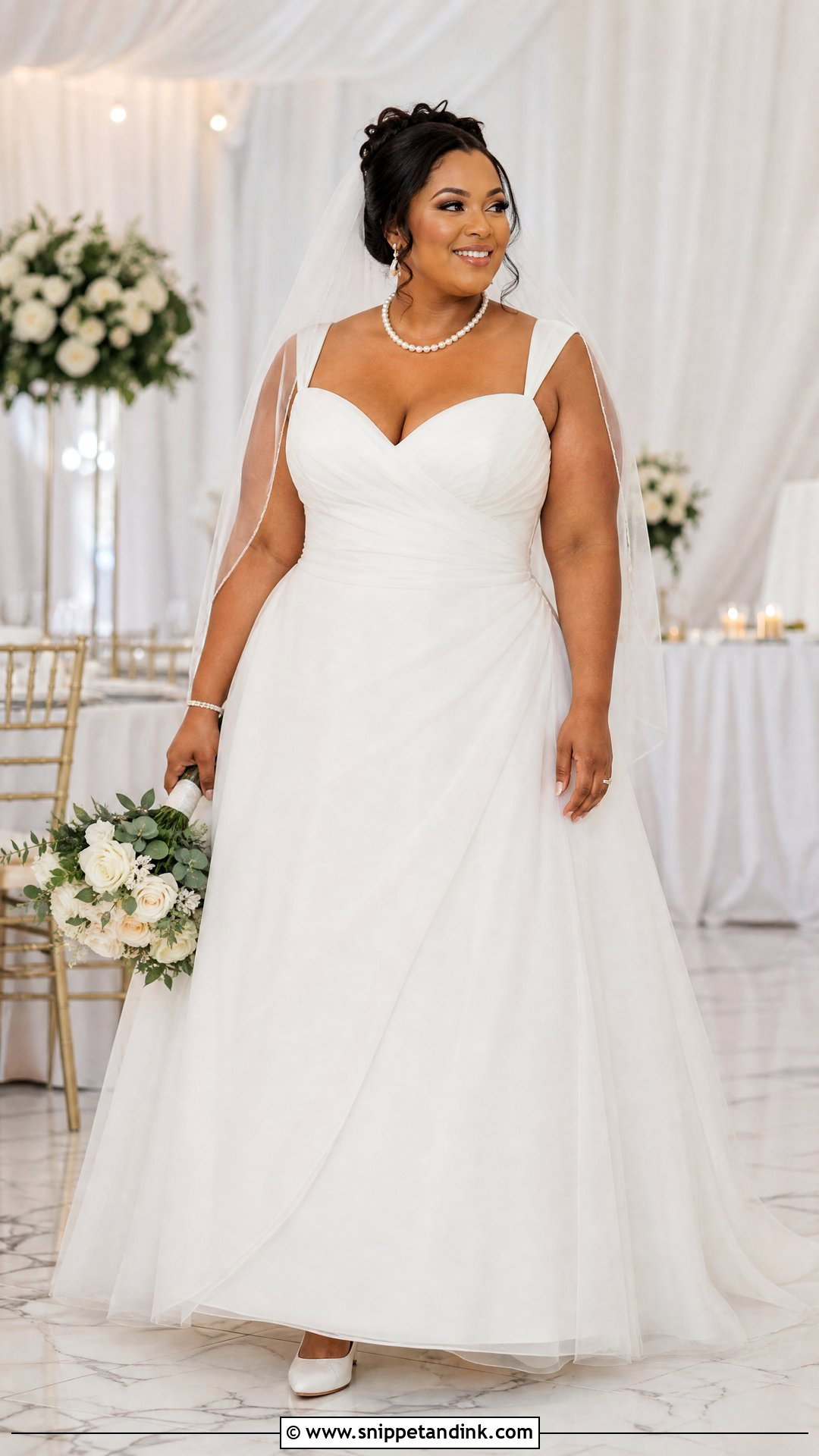 Plus Size Sweetheart Bridal Gown - Snippet and Ink - 20 Plus Size Bridal Gowns