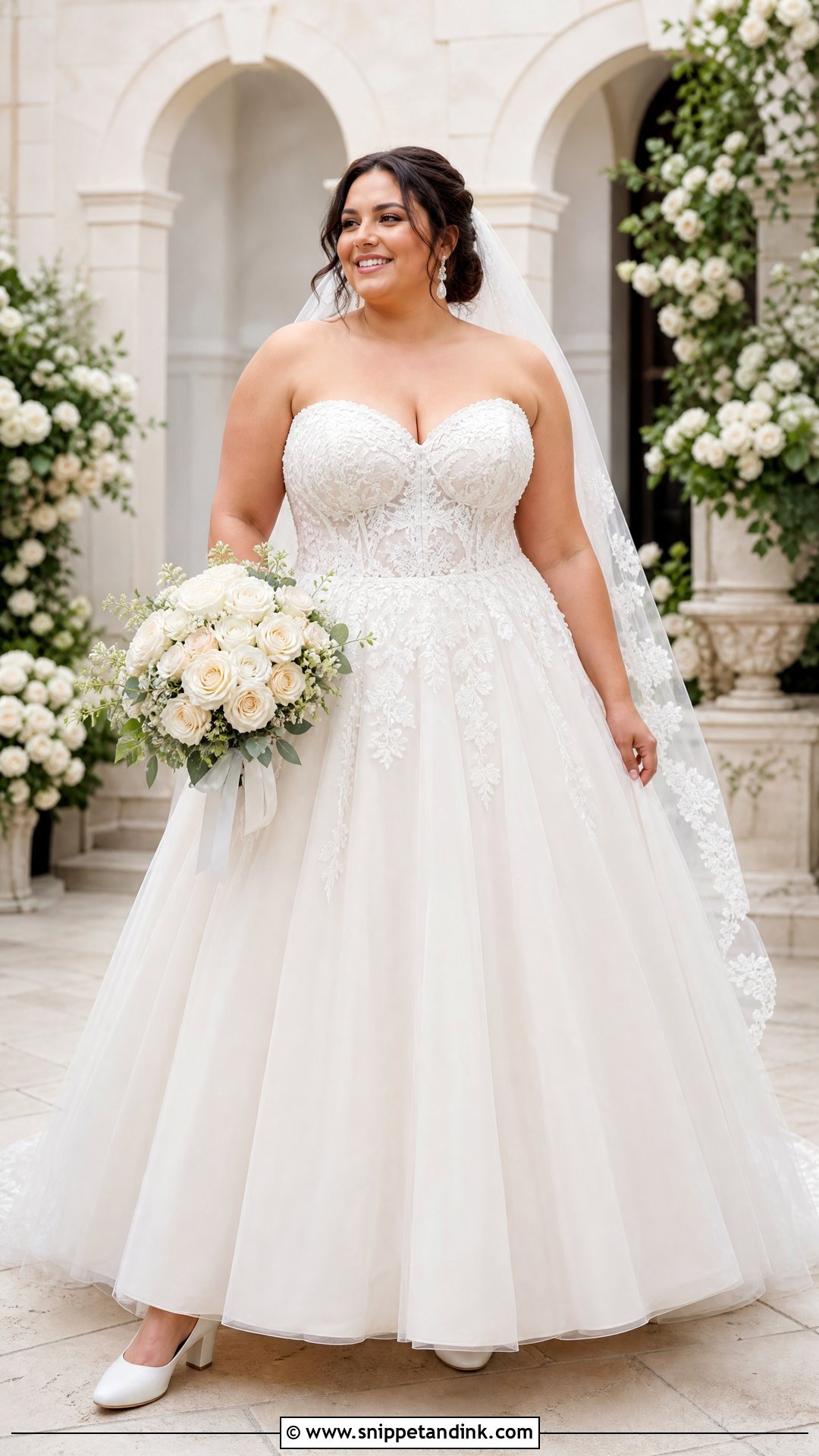 Plus Size Sweetheart Corset Wedding Dress - Snippet and Ink - 20 Plus Size Corset Wedding Dress Ideas