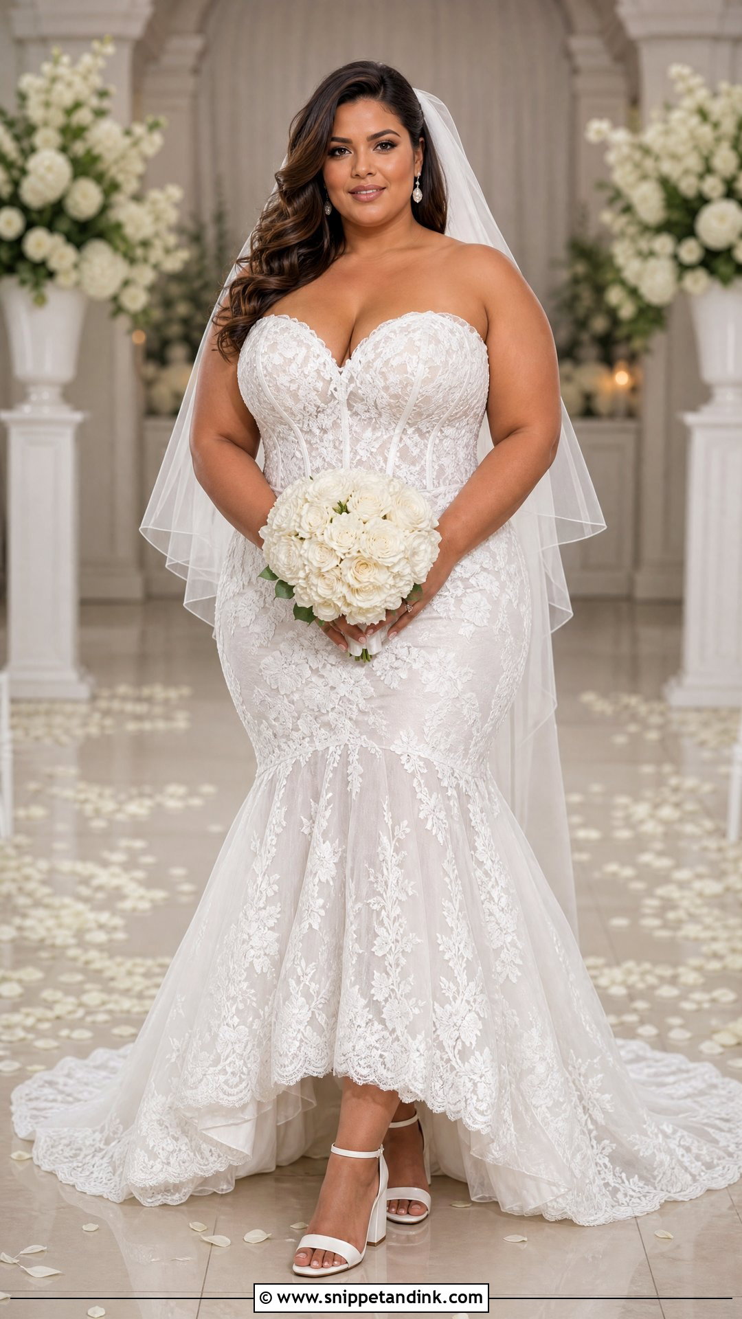 Plus Size Sweetheart Mermaid Wedding Dress - Snippet and Ink - 20 Sweetheart Mermaid Wedding Dress Ideas