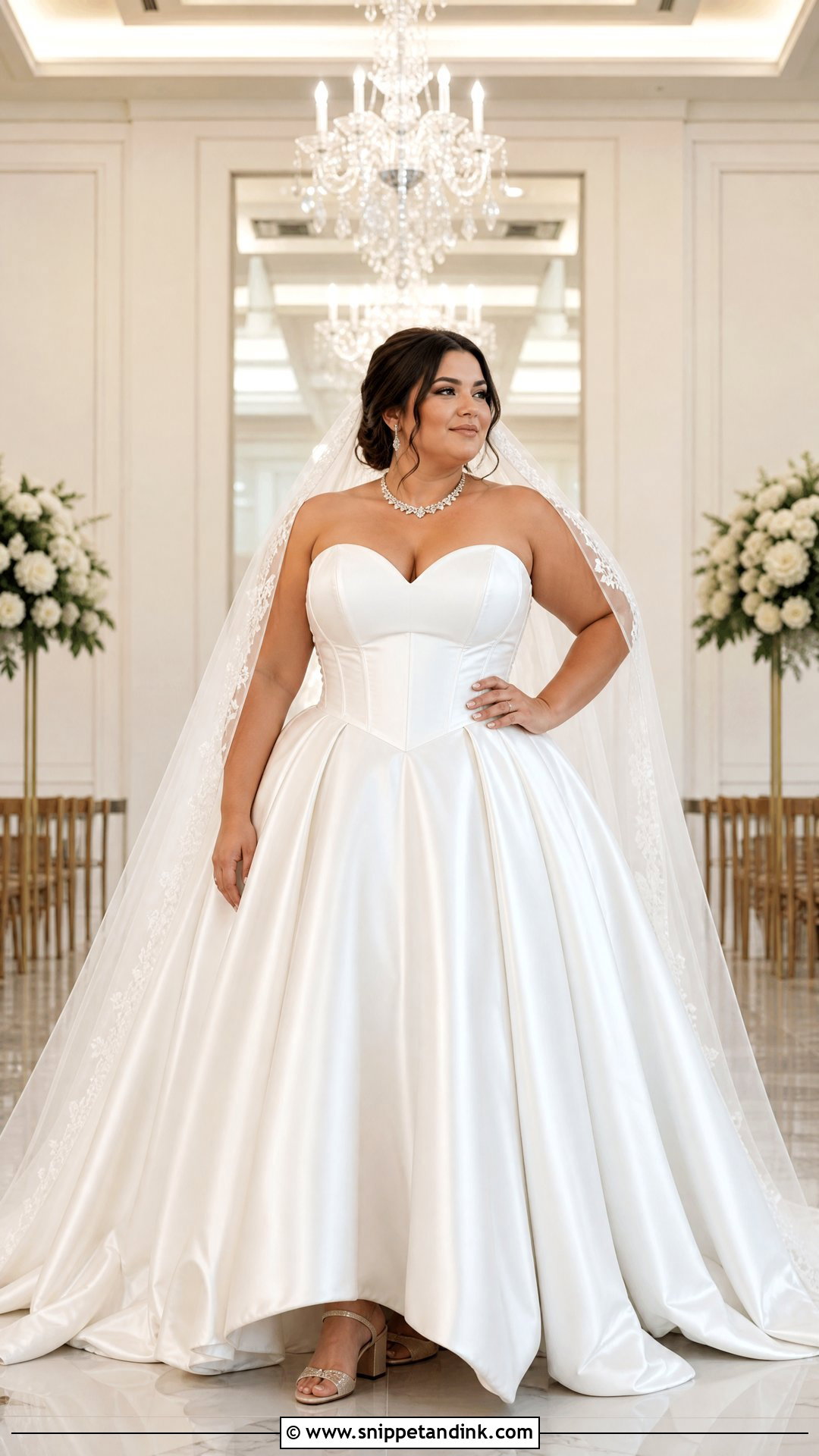 Plus Size Sweetheart Neck Wedding Dress - Snippet and Ink - 20 Wedding Dress for Plus Size Ideas