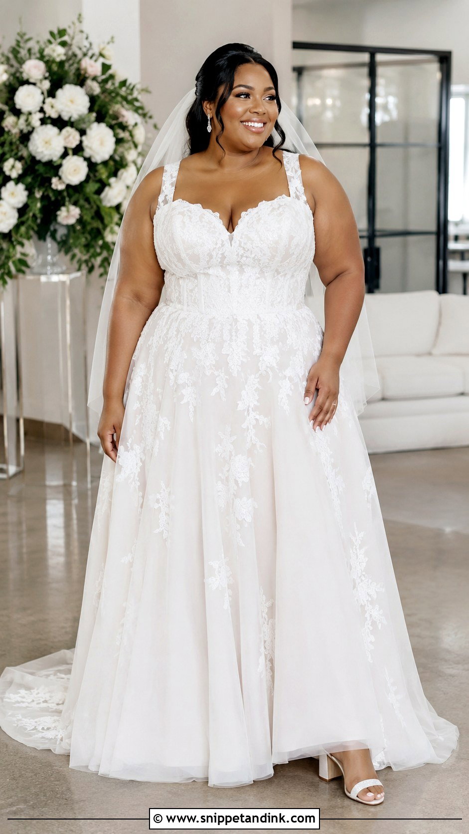 Plus Size Sweetheart Neckline Wedding Dress - Snippet and Ink - 20 Wedding Dresses Sweetheart Neckline