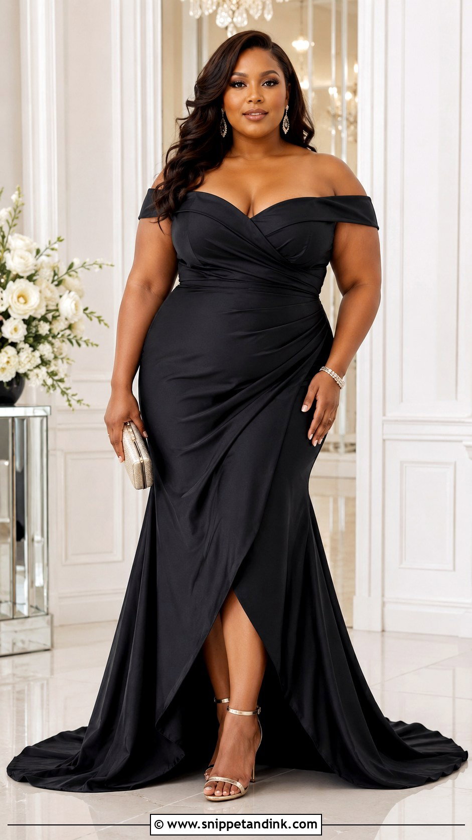 Plus Size Tail Gown Outfit - Snippet and Ink - 25 Tail Gown Ideas