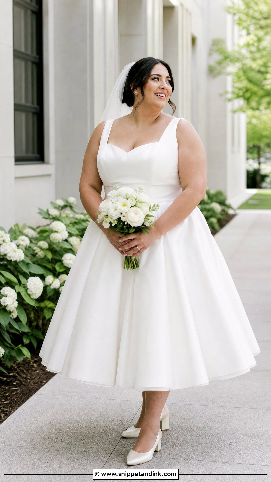 Plus Size Tea Length Wedding Dress - Snippet and Ink - 25 Plus Size Wedding Dresses Curvy Bride