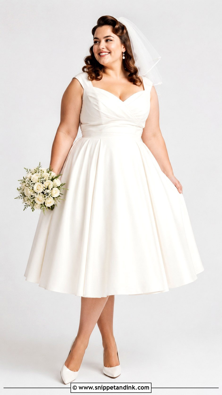 Plus Size Tea Length Wedding Dress - Snippet and Ink - 25 Wedding Dresses Curvy Bride
