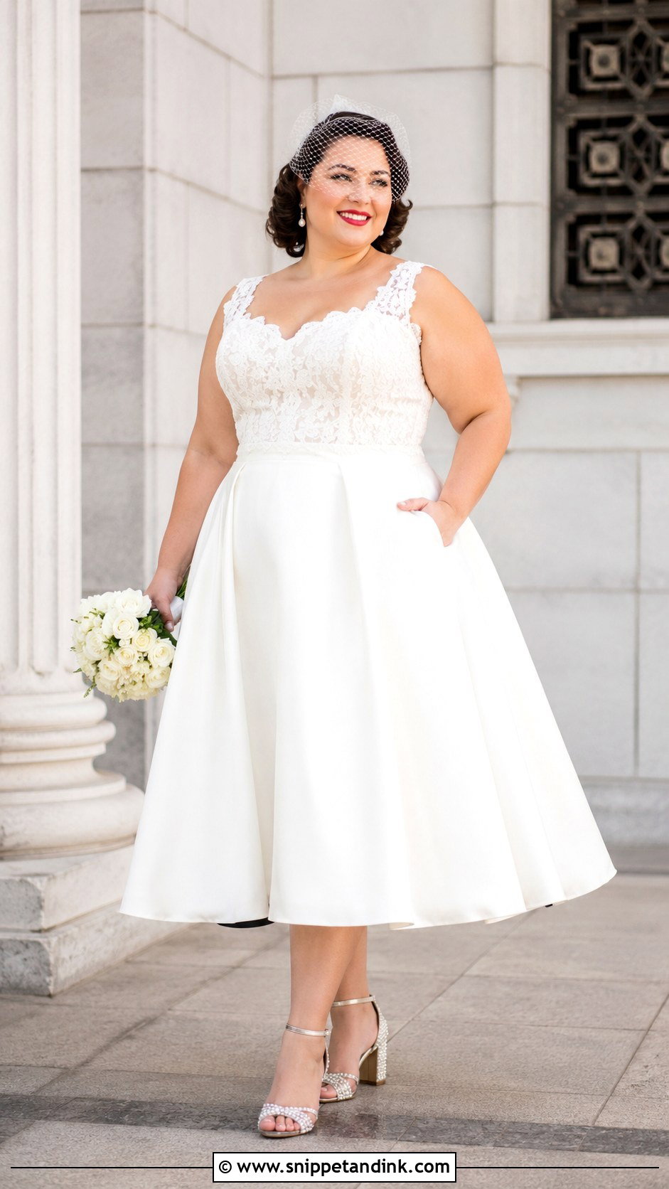 Plus Size Tea Length Wedding Dress - Snippet and Ink - 20 Big Size Wedding Dress Ideas